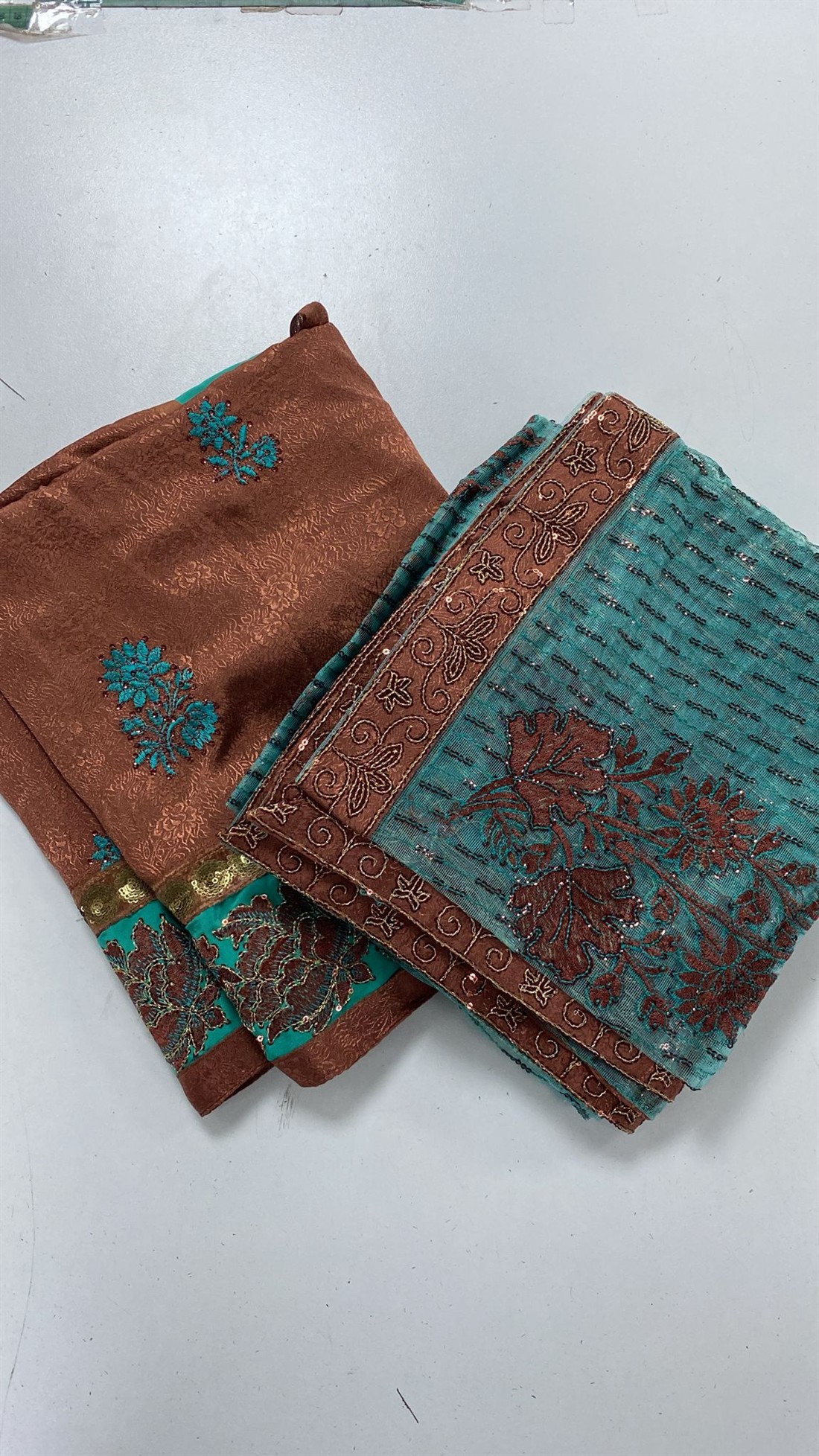 Copper Unstitched Ladies Everyday Wear 3 Piece Suit