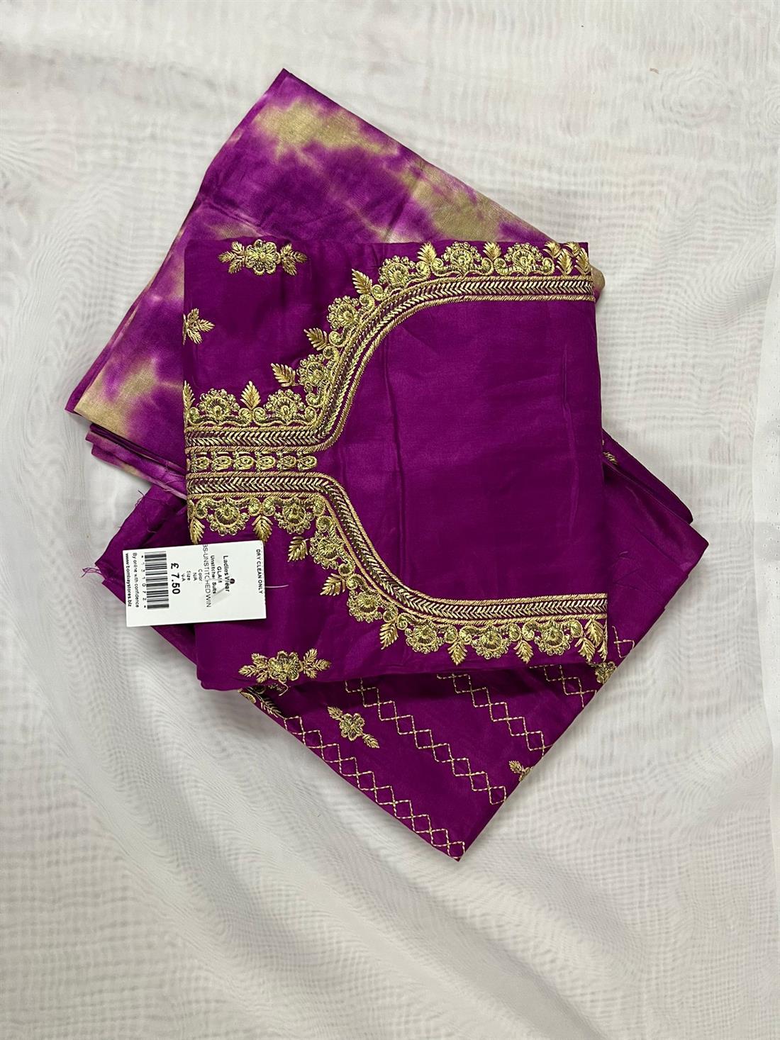 Purple Unstitched 3 Piece Suits