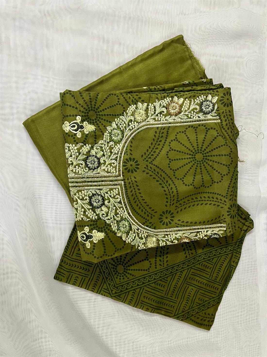 Olive Unstitched 3 Piece Suits
