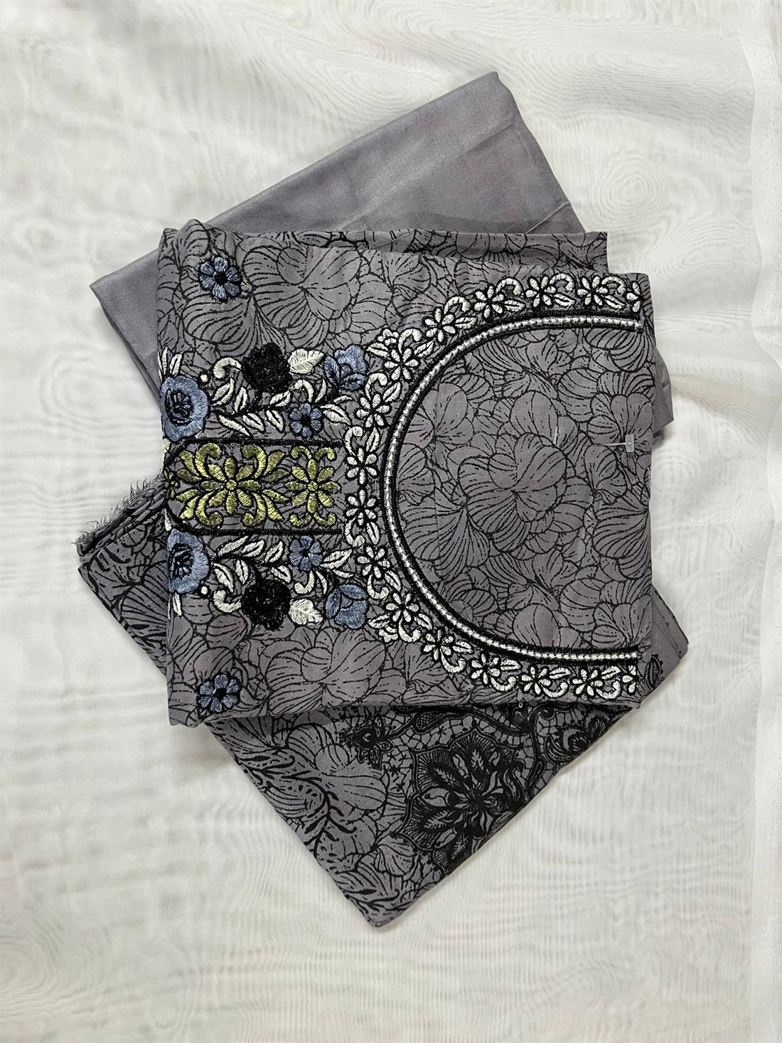 Grey Unstitched 3 Piece Suits