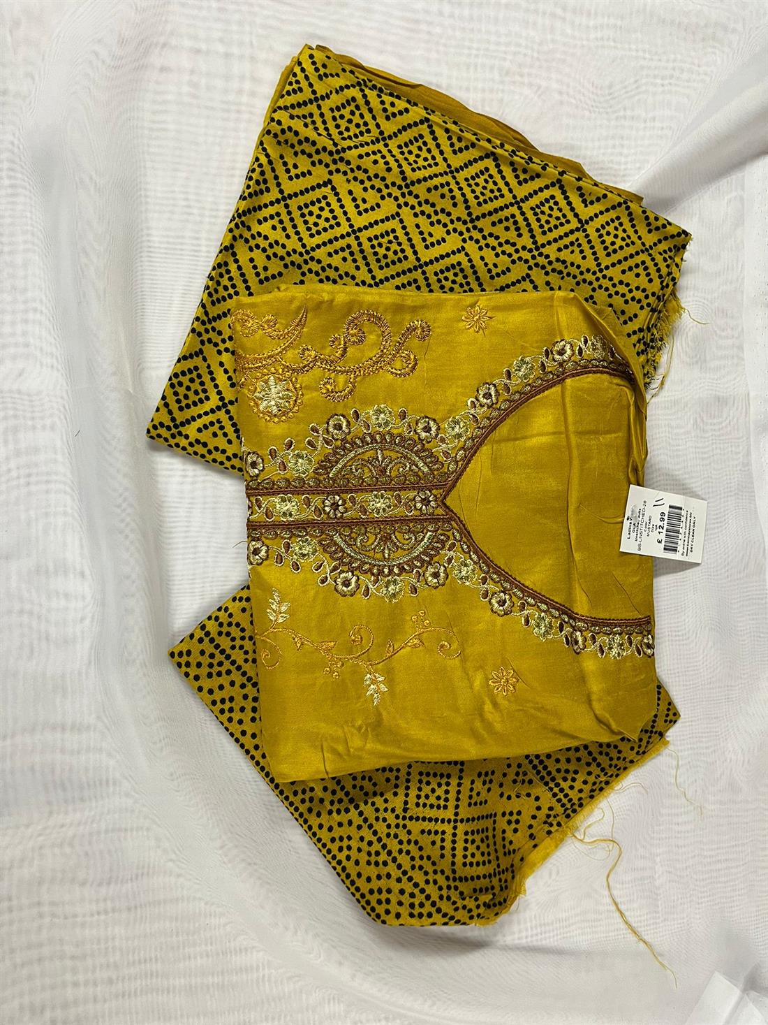 Mustard Unstitched 3 Piece Suits