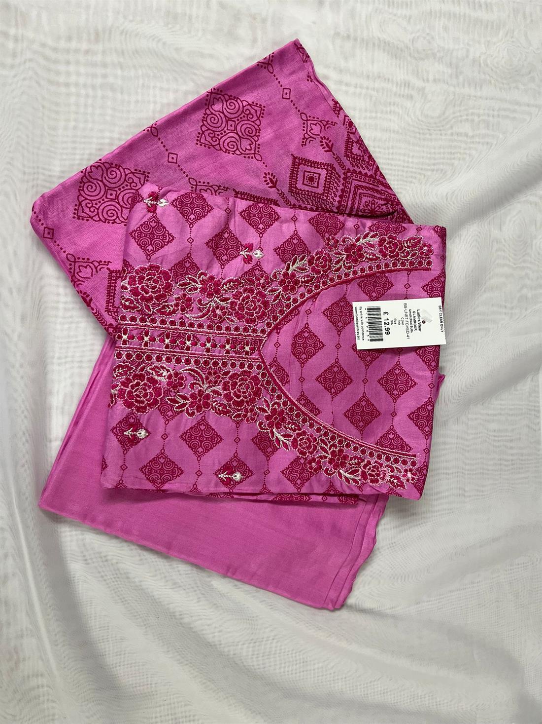 Pink Unstitched 3 Piece Suits
