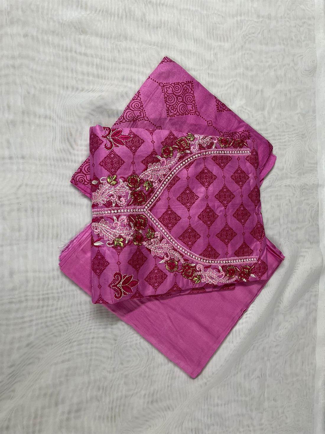 Pink Unstitched 3 Piece Suits