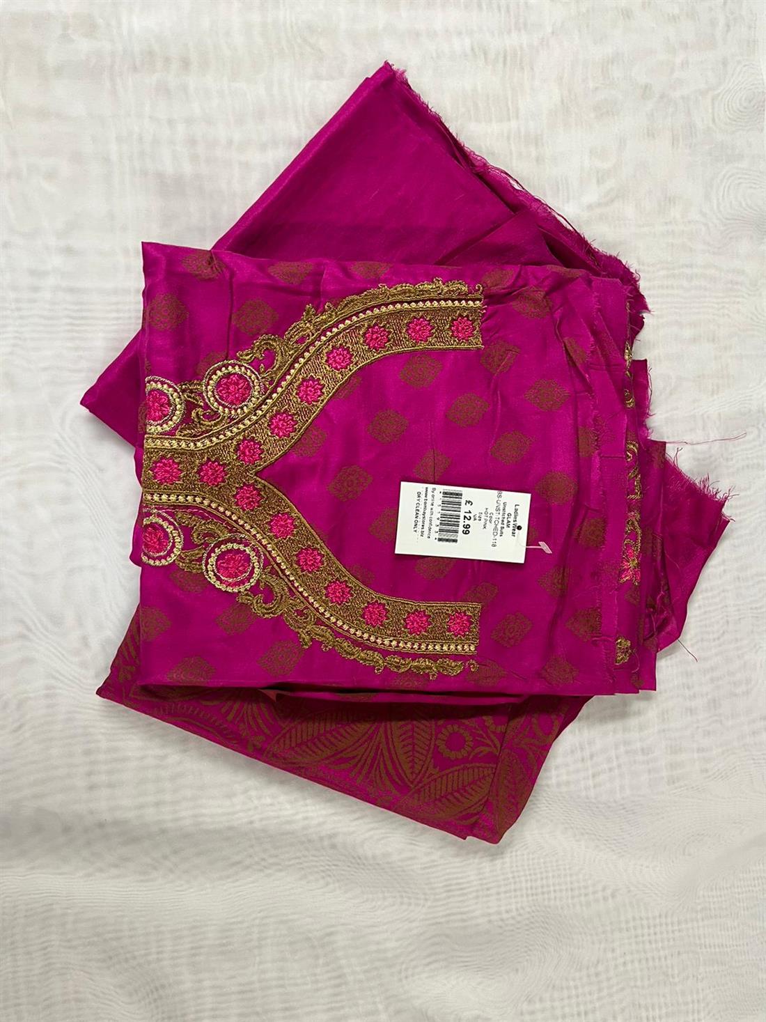 Hot Pink Unstitched 3 Piece Suits