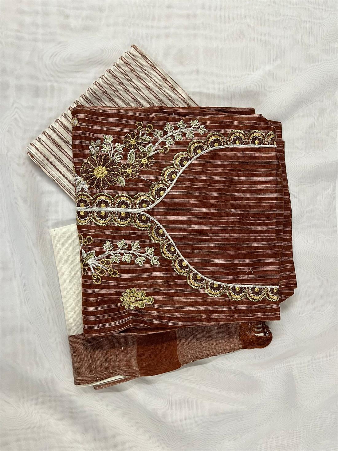 Brown Unstitched 3 Piece Suits