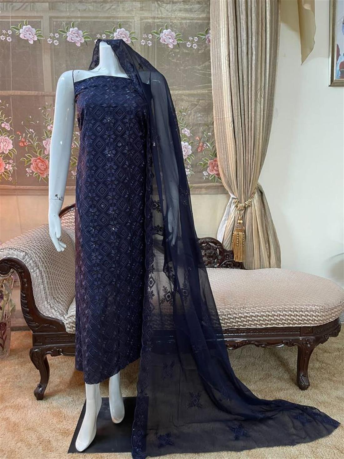 Navy Unstitched Suit