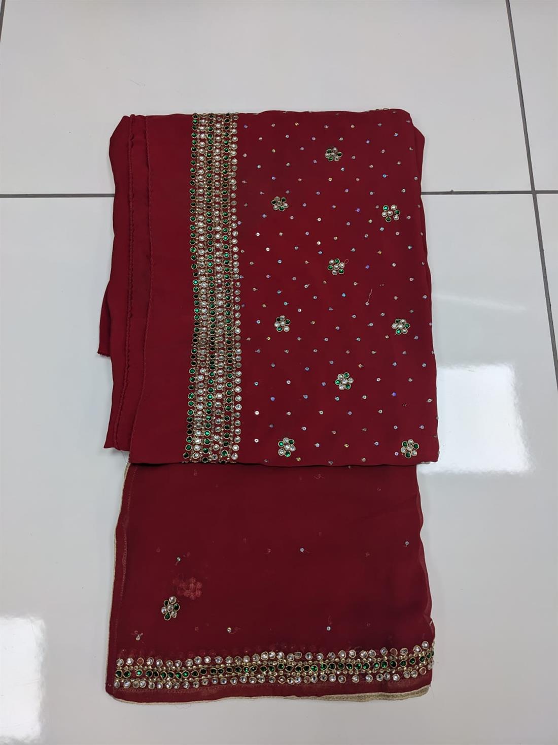 Red Unstiched Suit