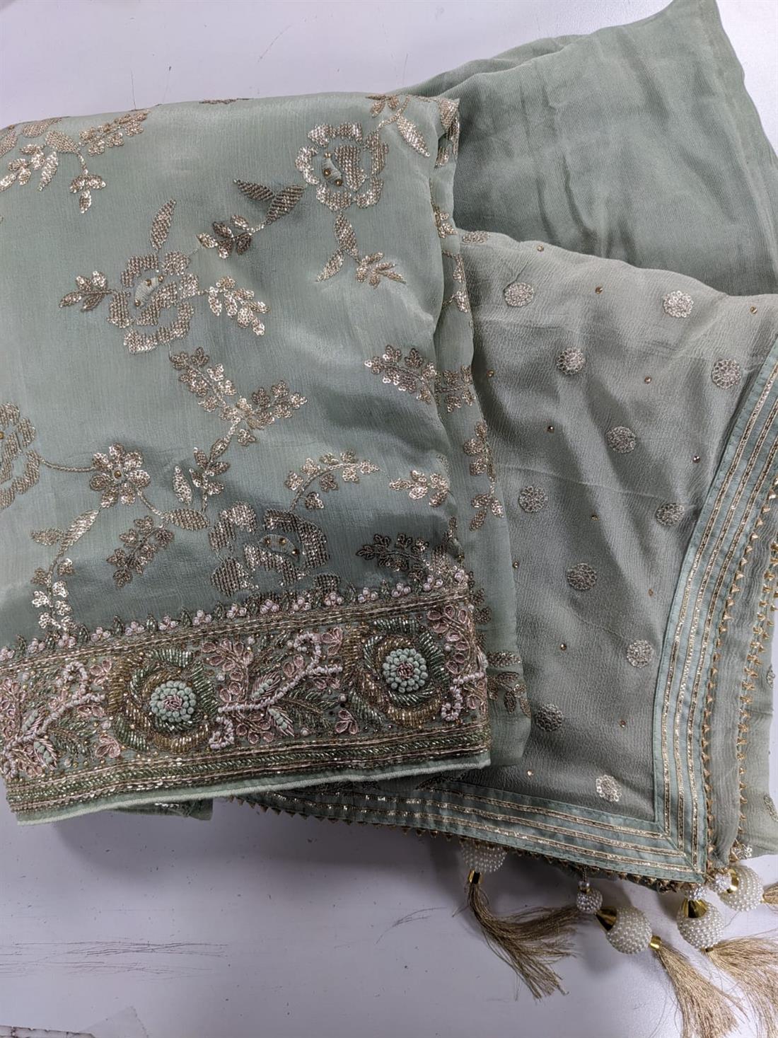 Mint G Unstitched Suit