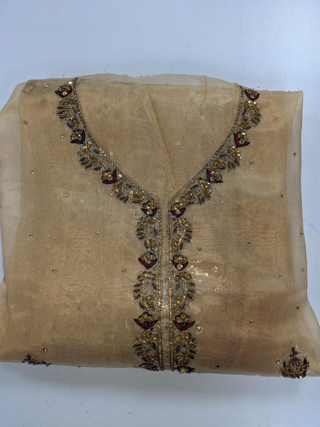 Gold Emb Unstitched Suits