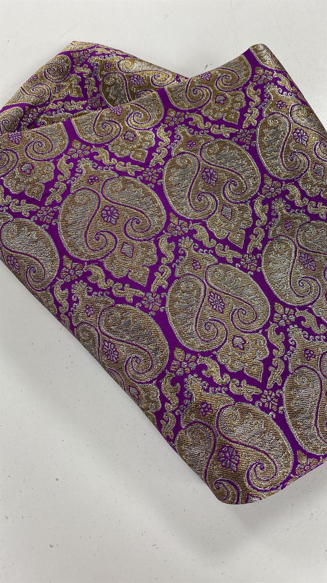 Purple Banarsi Unstitched 2 Piece Suit