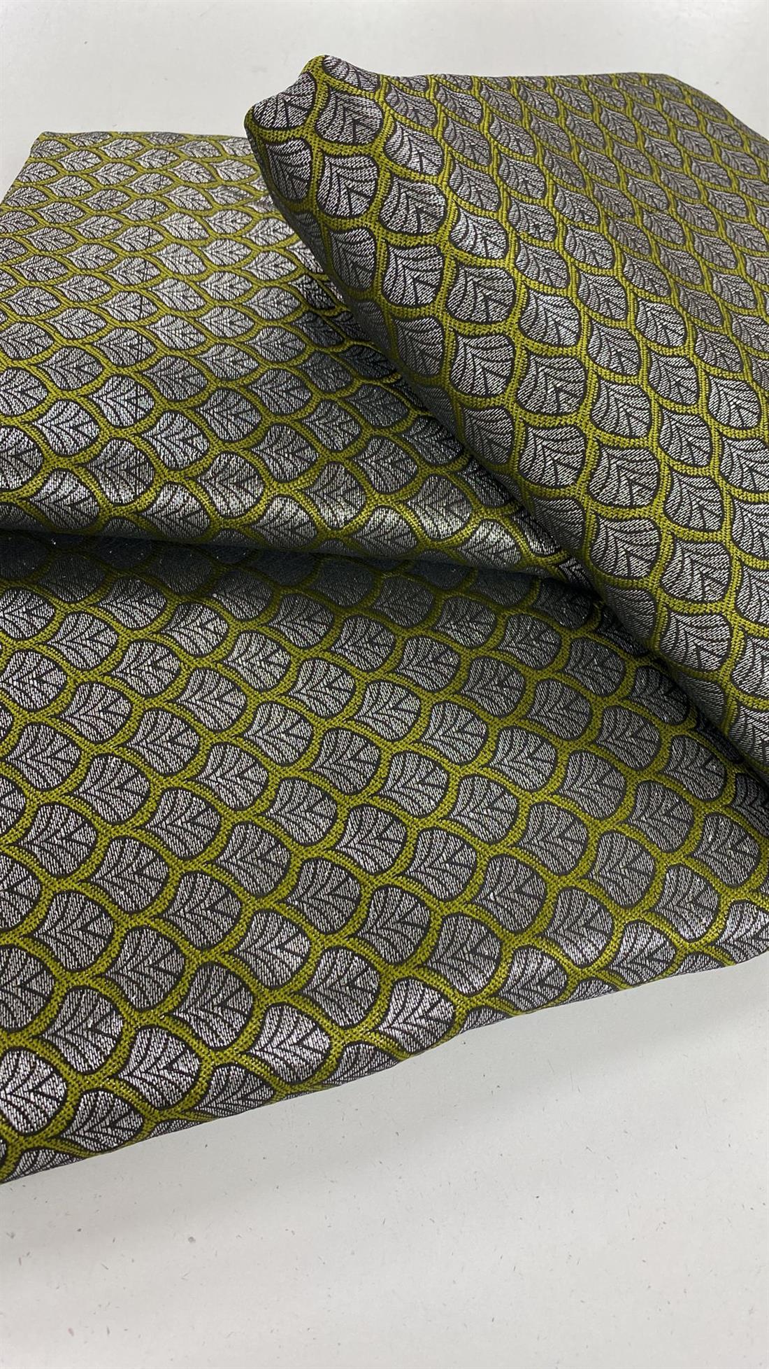 Green Banarsi Unstitched 2 Piece Suit