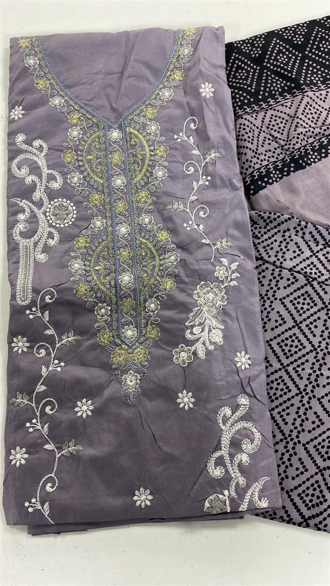 Grey Linen Unstitched Suit