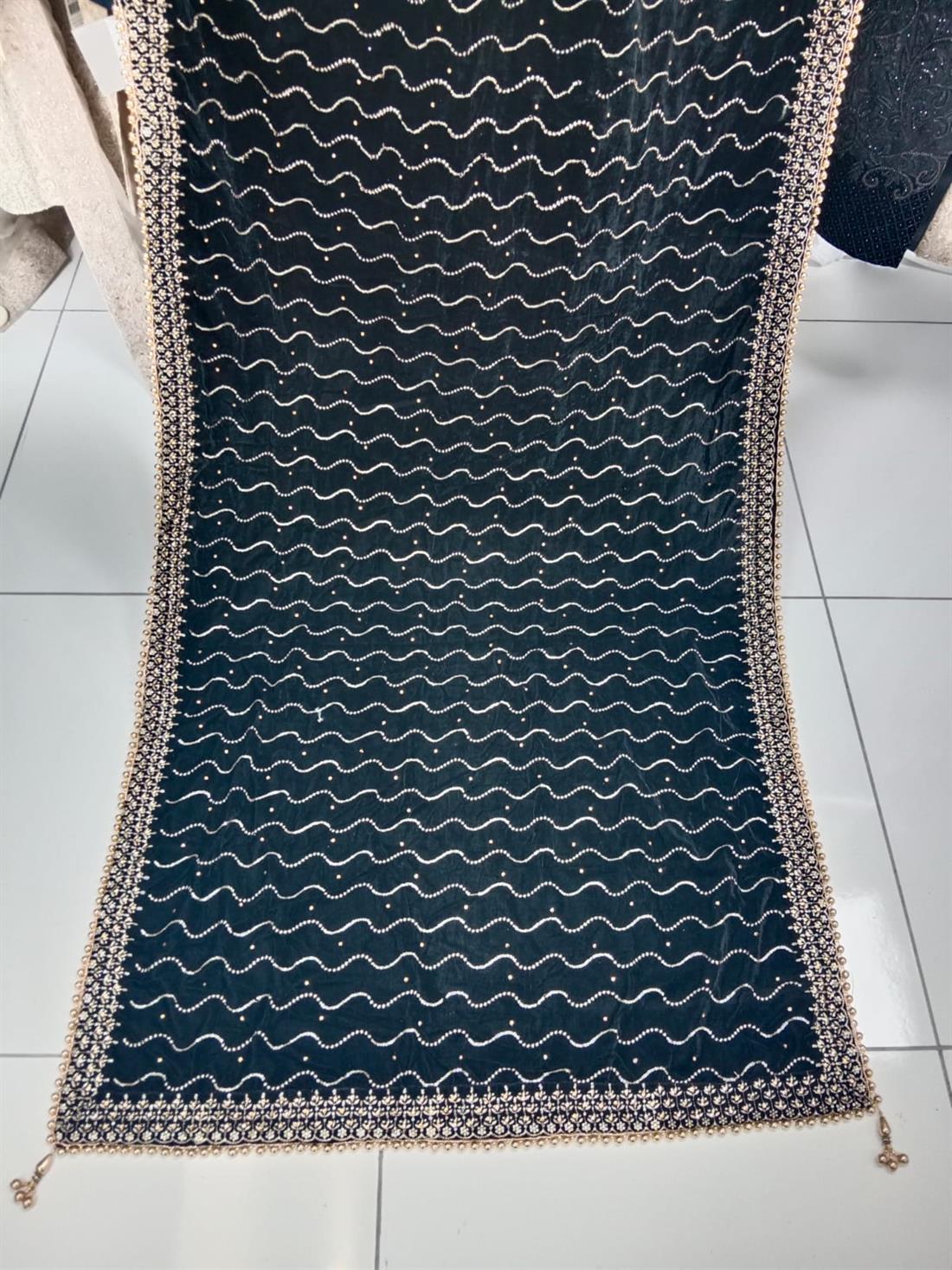 Black Velvet Shawl