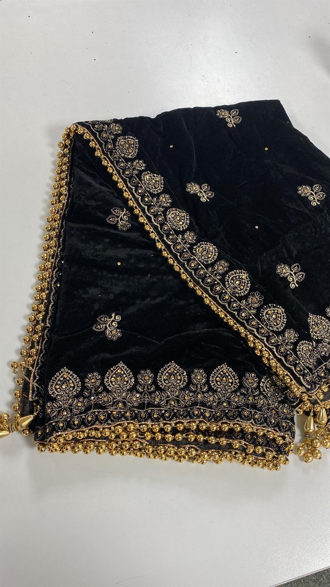 Black Velvet Shawl