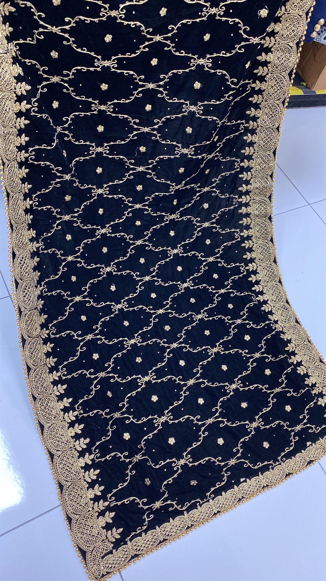 Black Velvet Shawl