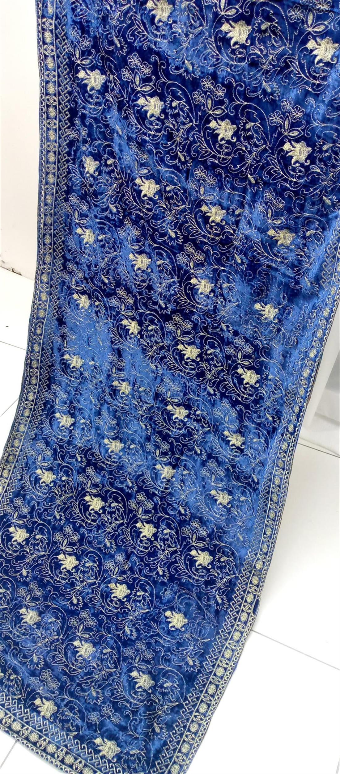 Blue Velvet Shawl