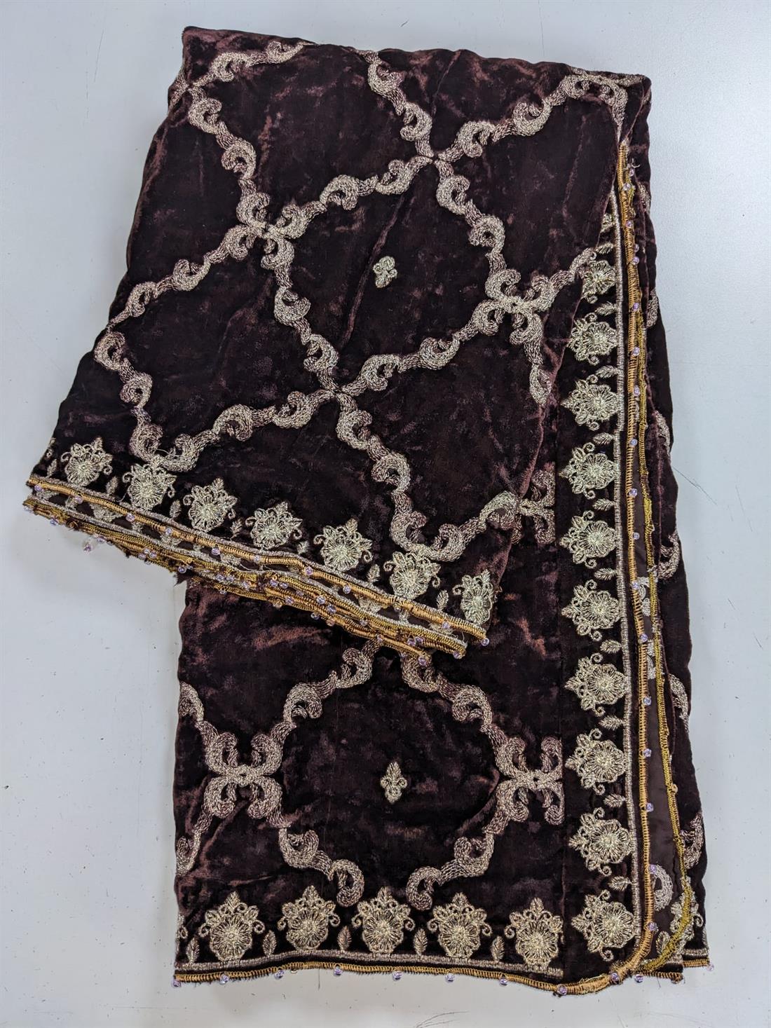 Brown Velvet Shawl