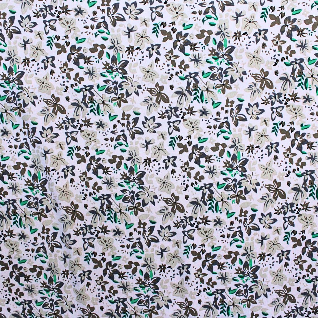 Light Peach Crepe 2 Yards of Printed Dressmaking Viscose