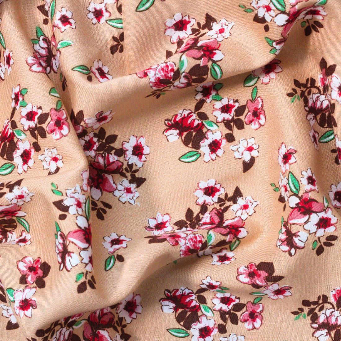 Multicolour Crepe 2 Yards of Printed Dressmaking Viscose