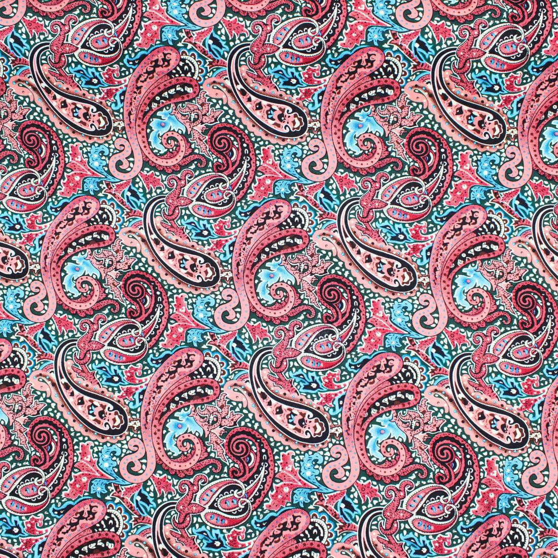 Coral Crepe 2 Yards of Printed Dressmaking Viscose