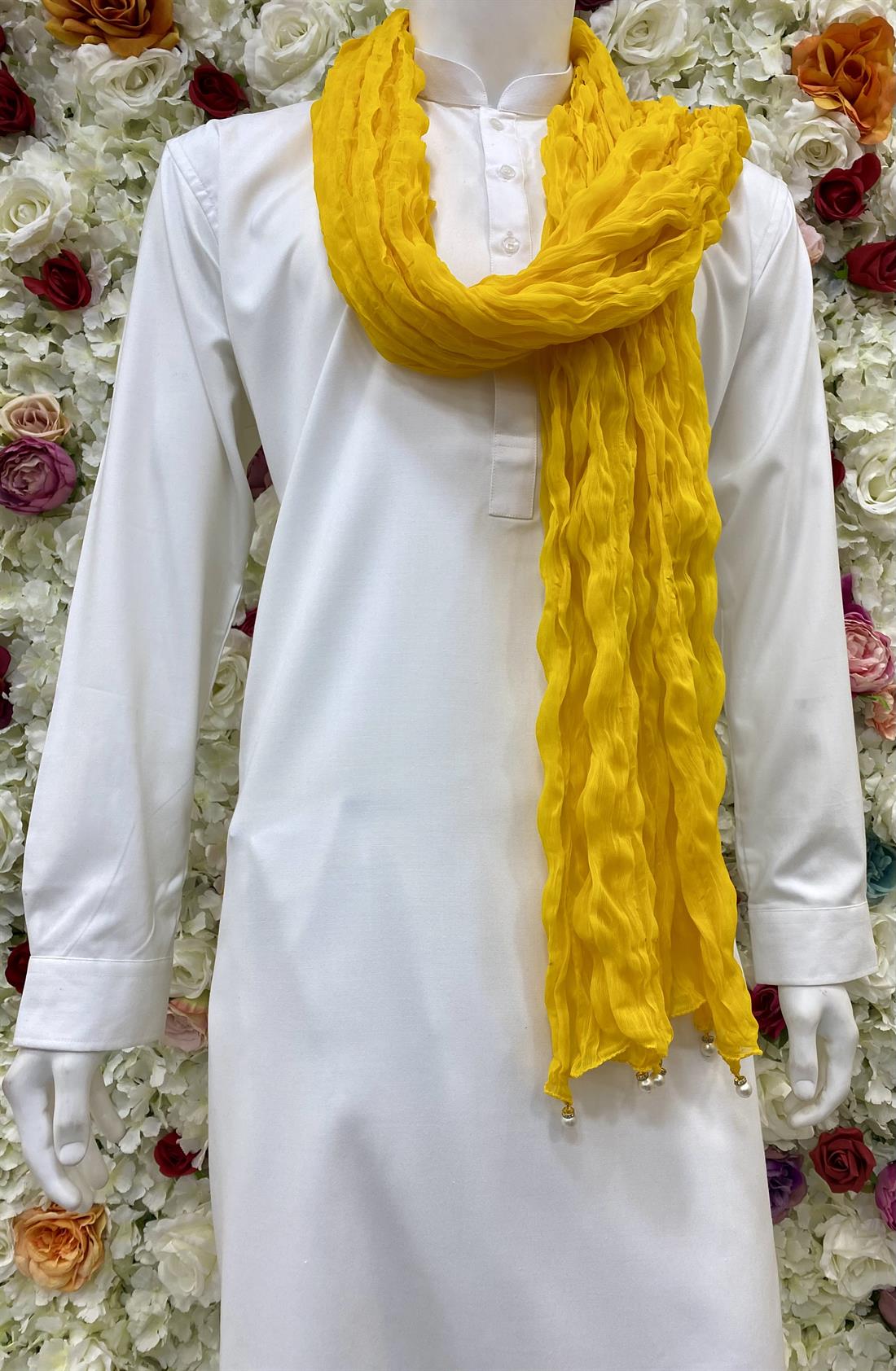 Yellow Mens Shawls