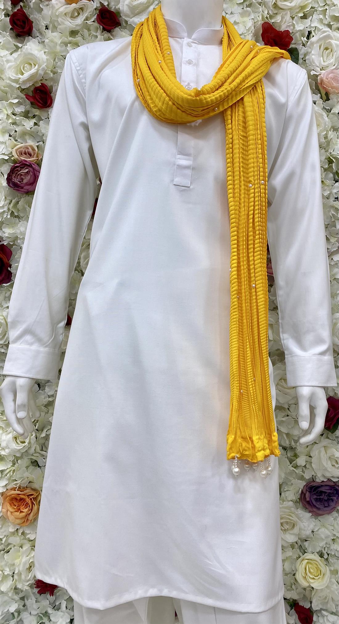 Yellow Mens Shawls