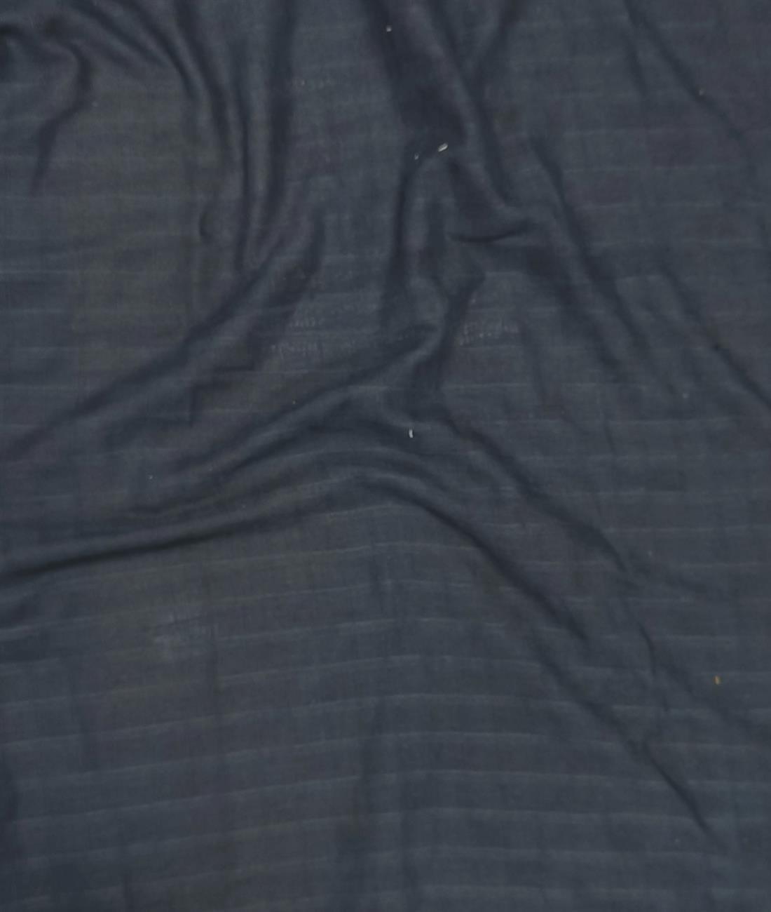 Dark Navy Checked Polyester Fabric