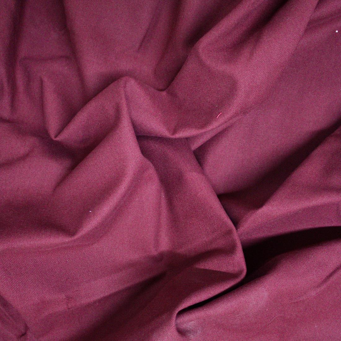 Maroon Plain Cotton Drill Fabric Palin