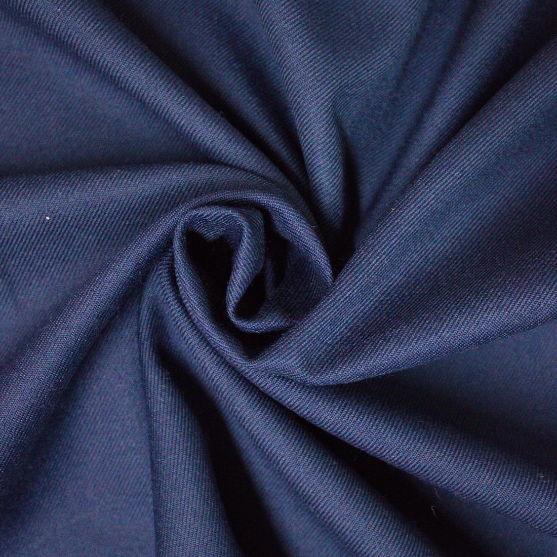 Dark Navy Polyester Drill Fabric