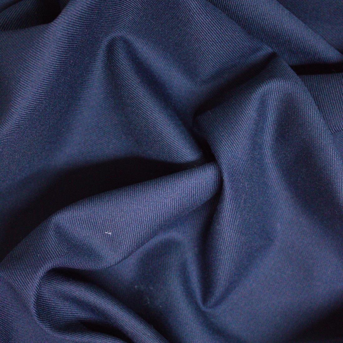 Dark Navy Polyester Drill Fabric