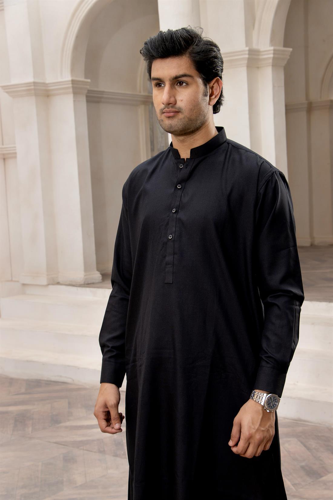 Black MENS Shalwar Kameez