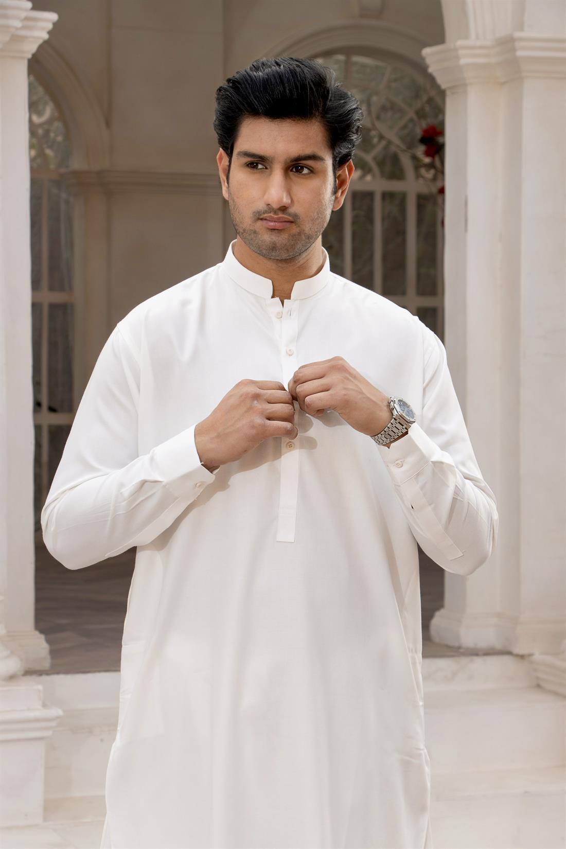 Off White MENS Shalwar Kameez