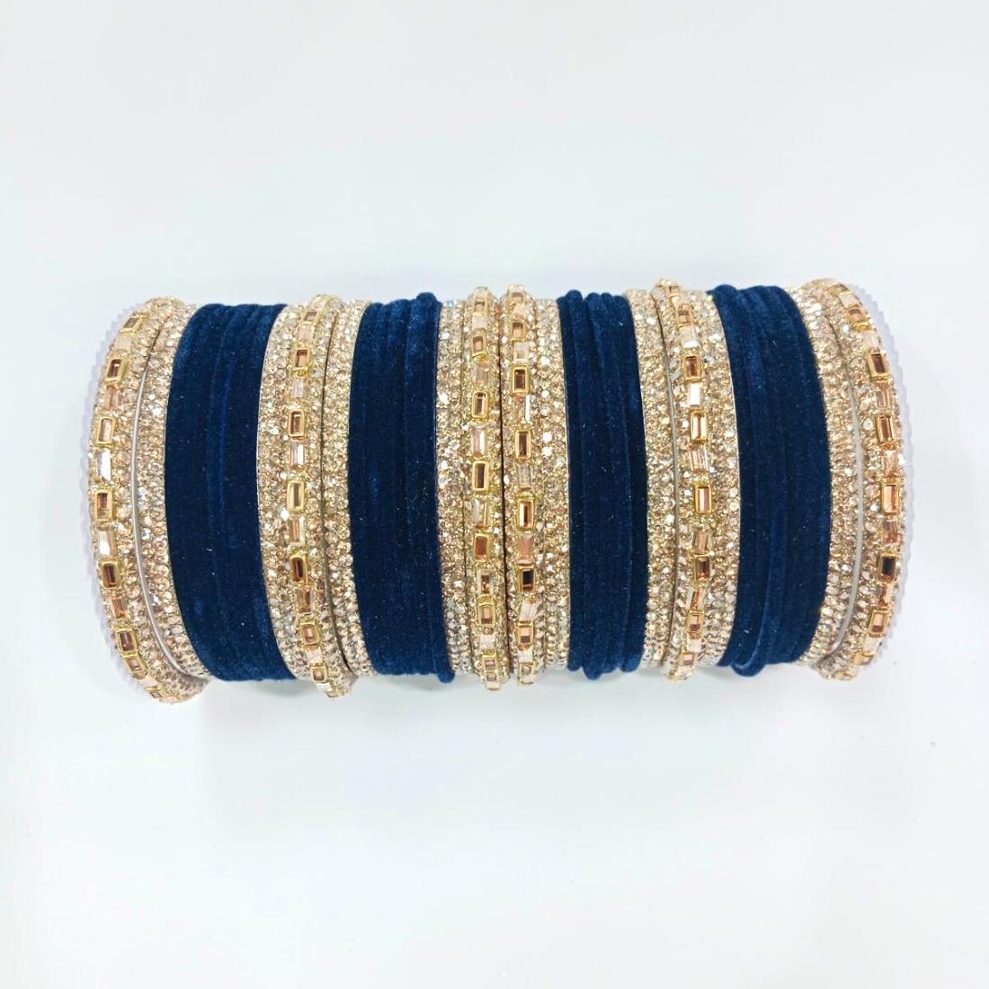 Navy Beautiful Designer Bangles Set.