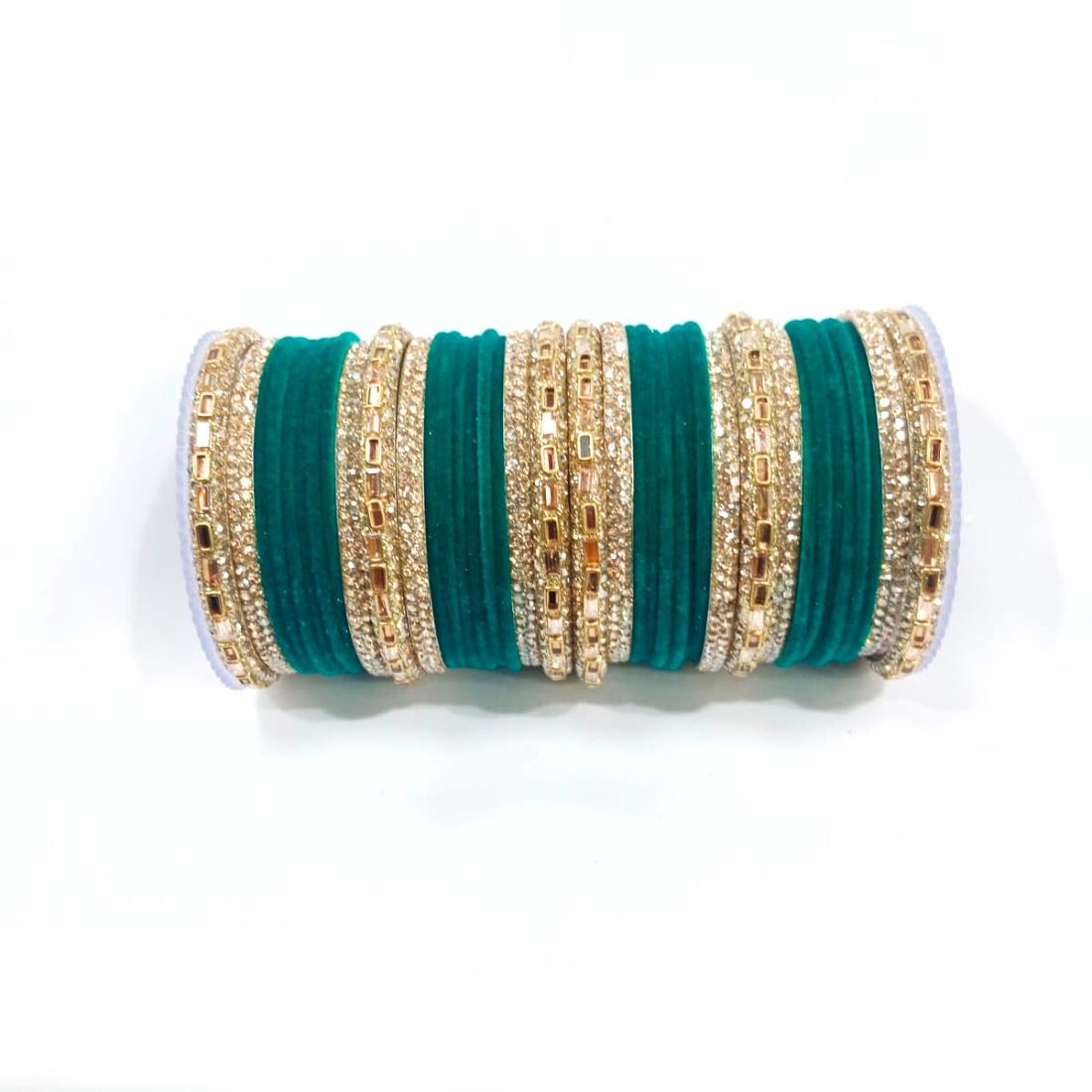 Teal Beautiful Designer Bangles Set.