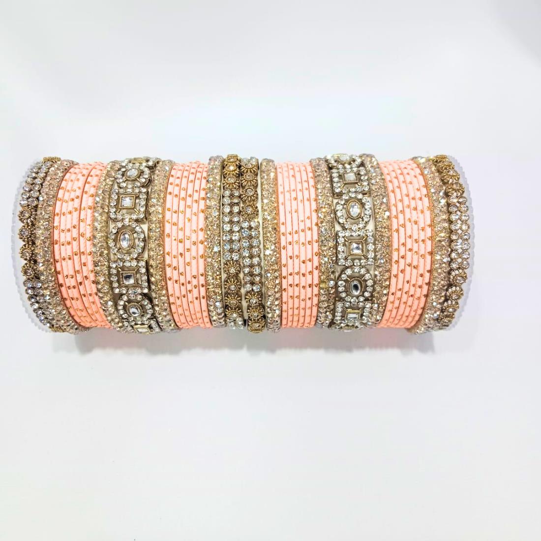 Coral Beautiful Designer Bangles Set.