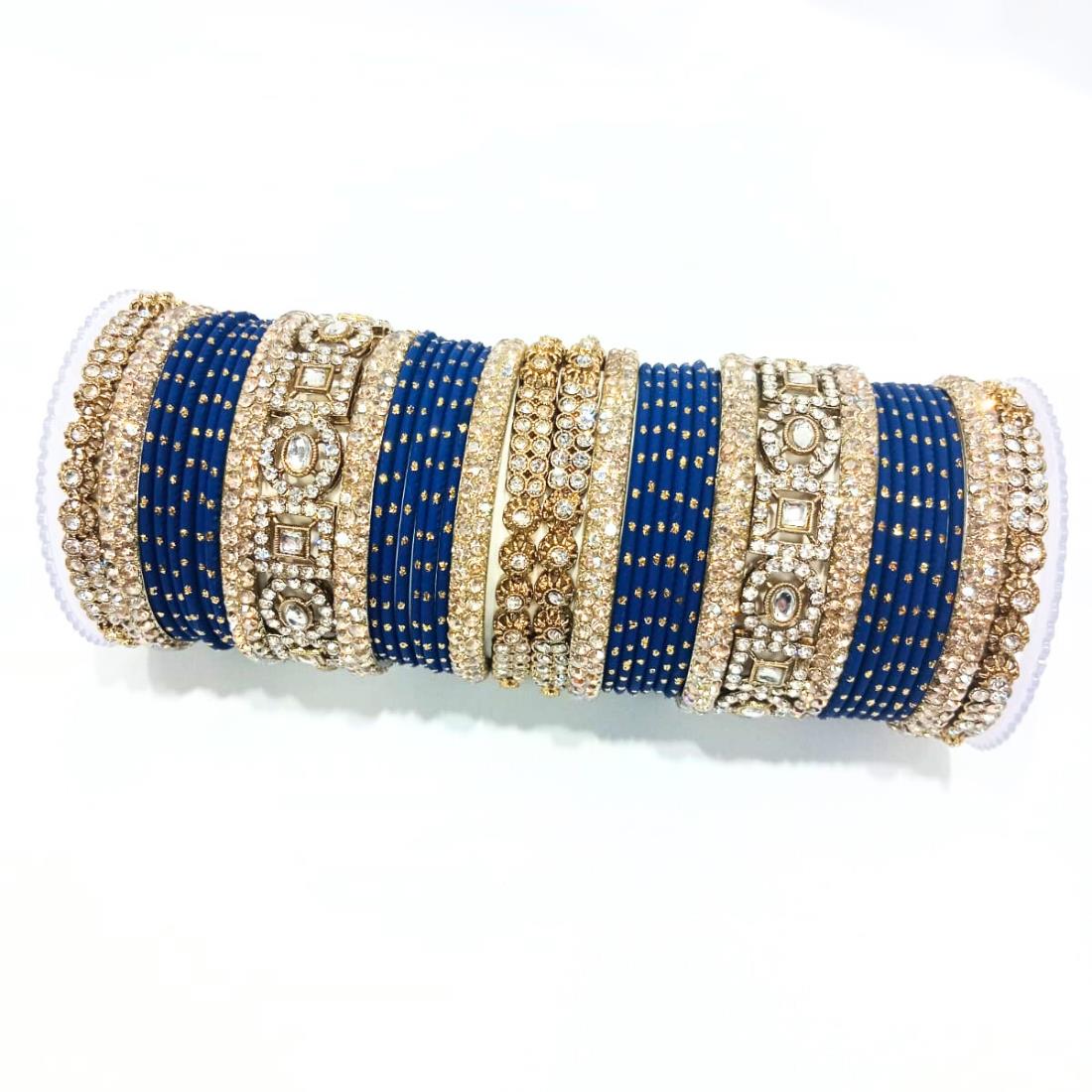 Navy Beautiful Designer Bangles Set.