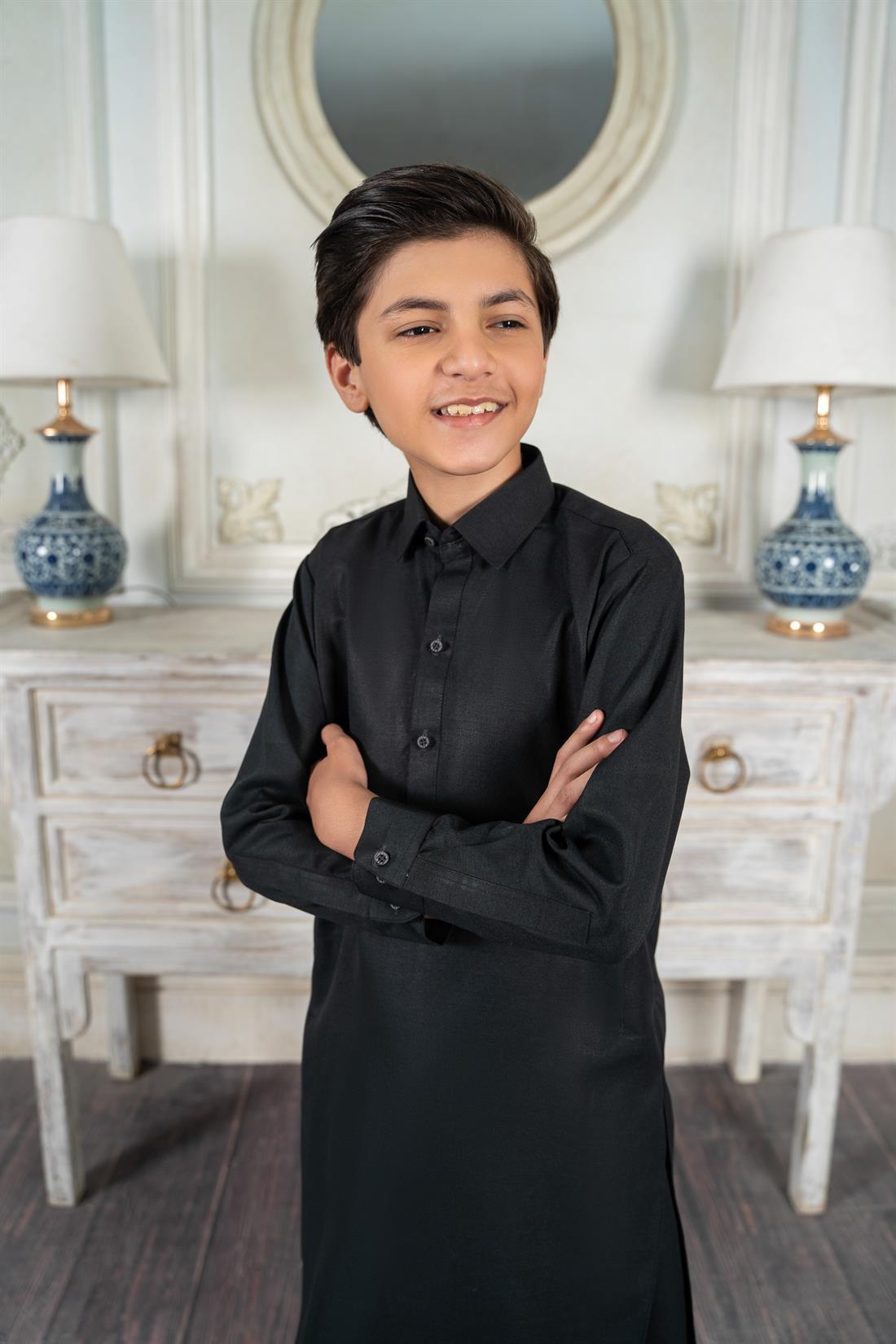 Black Mens Salwar Kameez