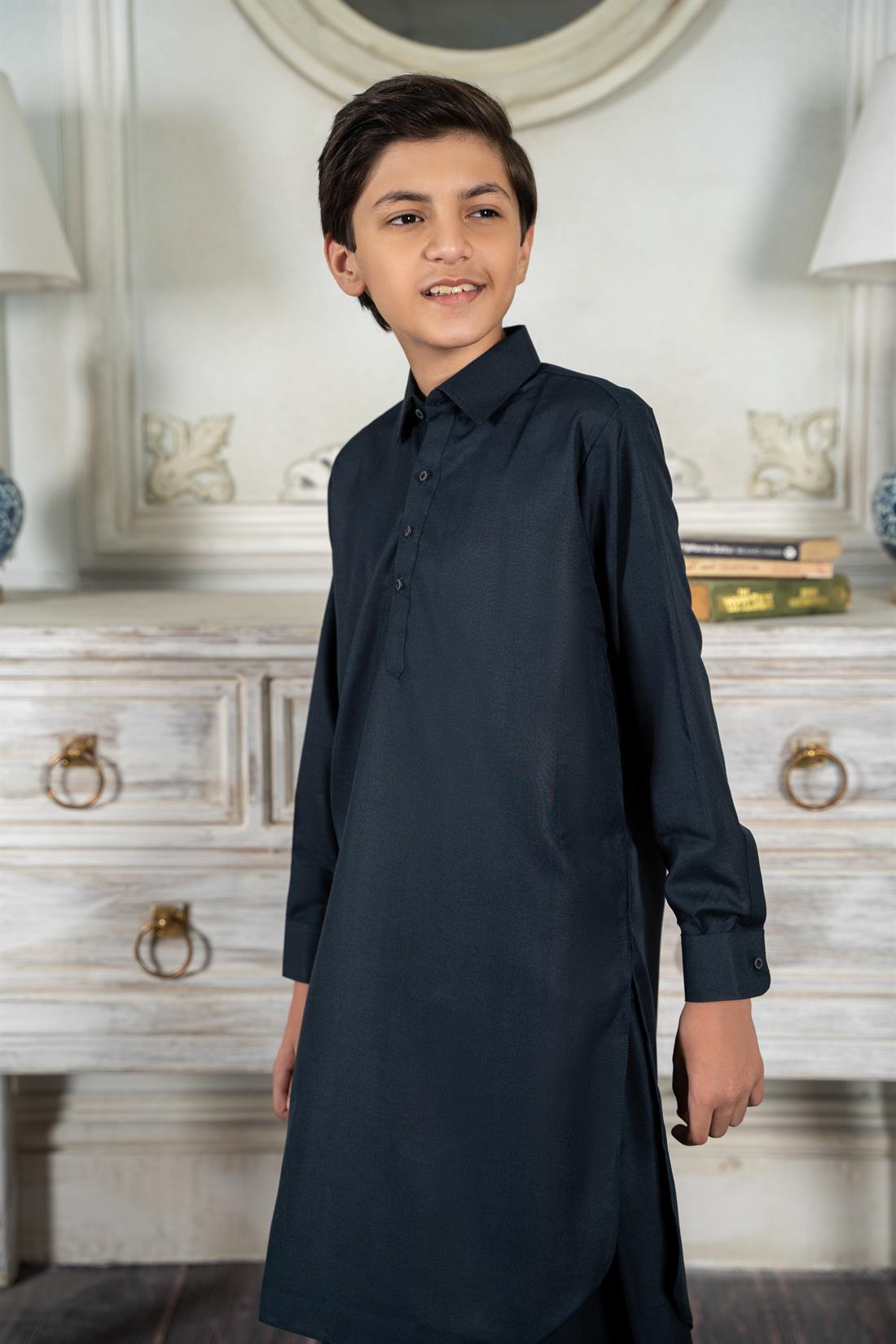 Greenish Blue Mens Salwar Kameez