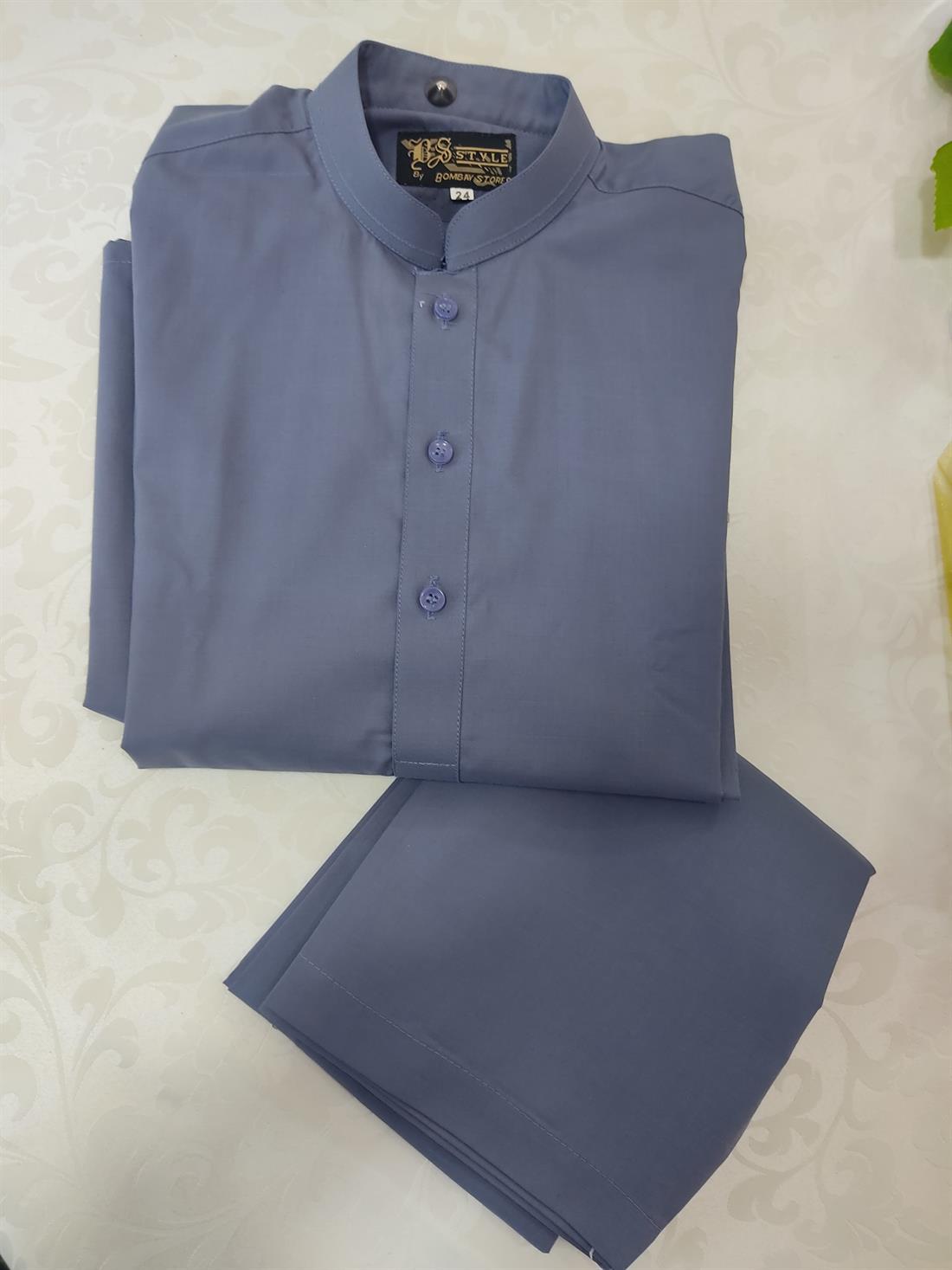 Dark Grey Mens Salwar Kameez