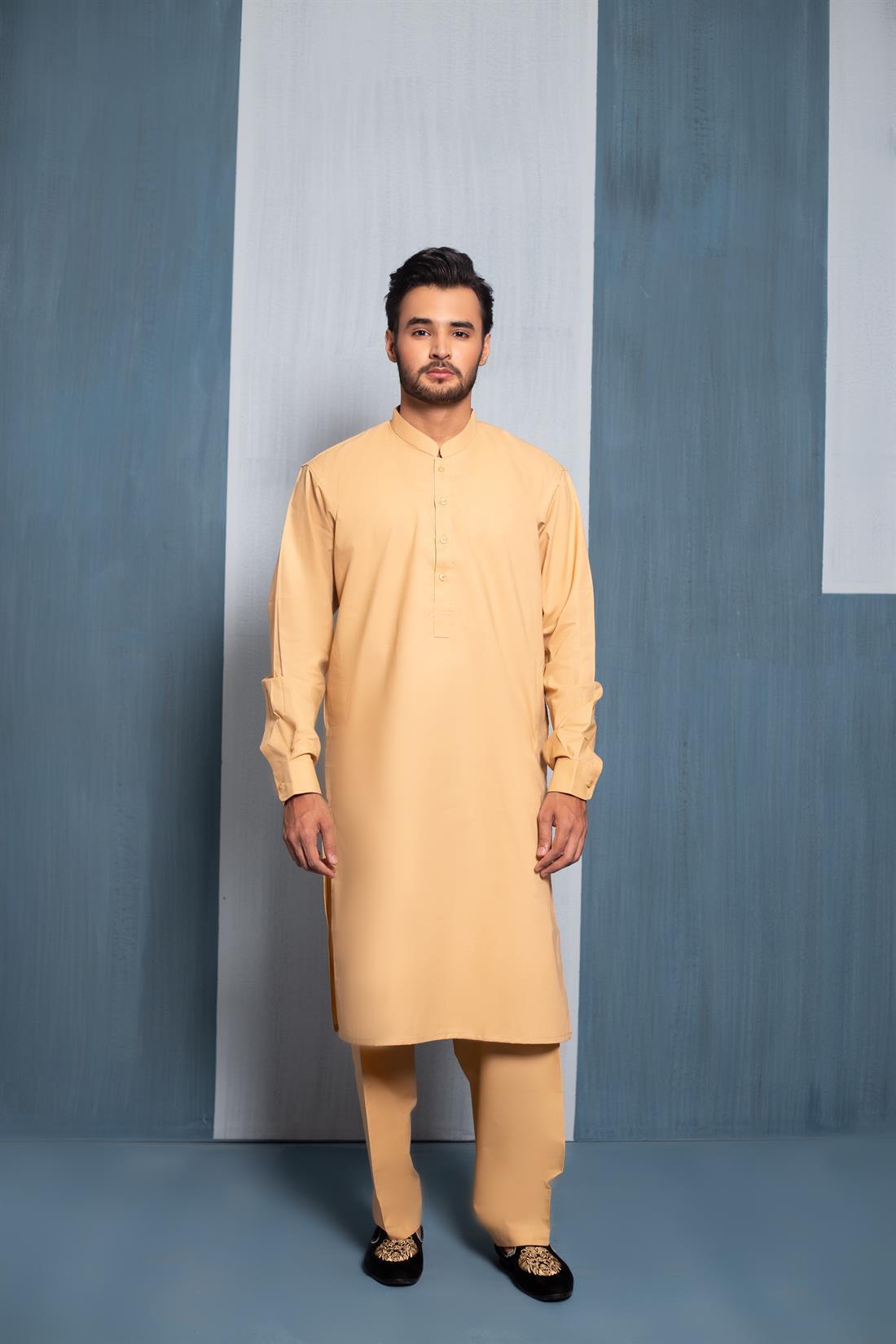 Gold Mens Kurta Pajama