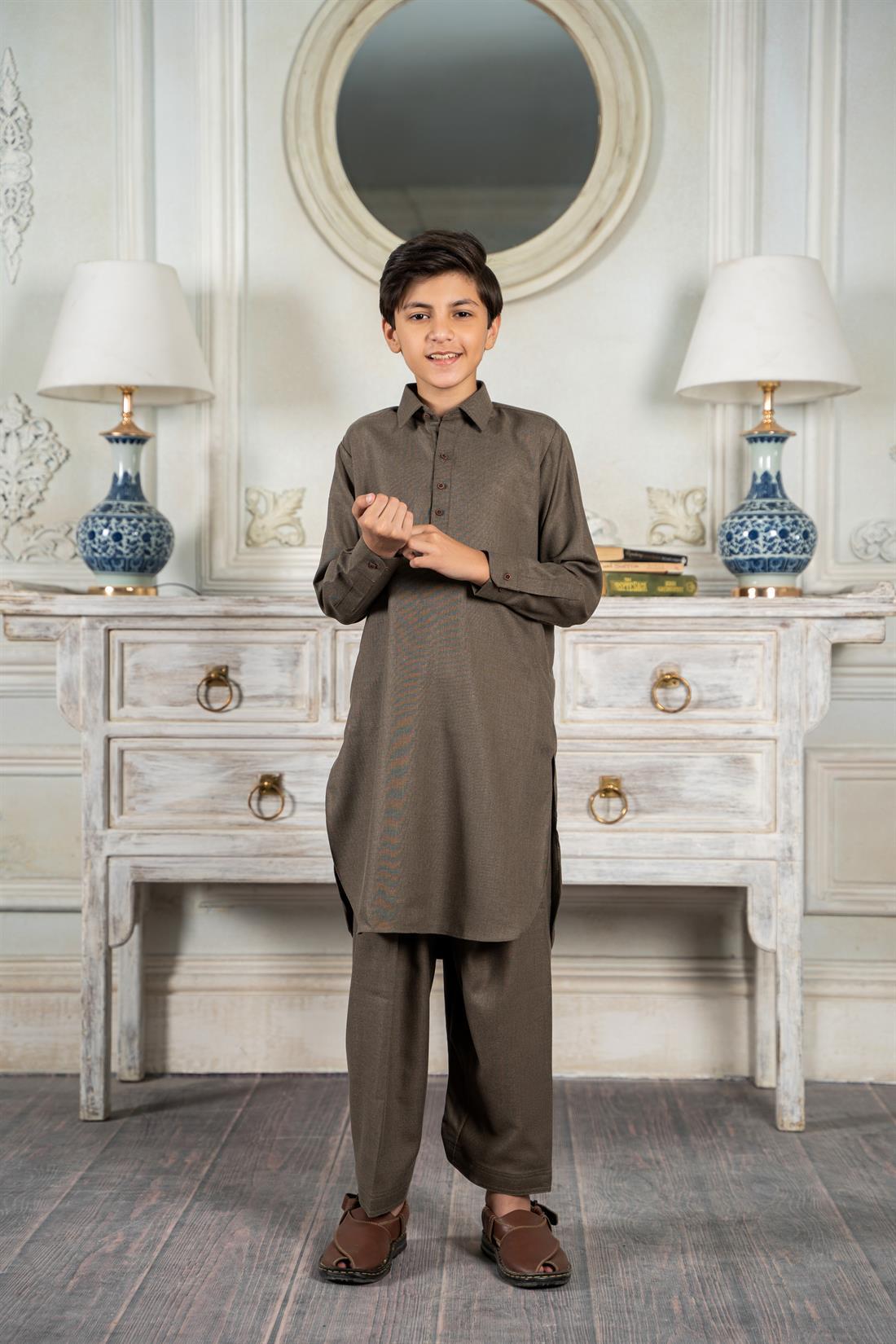 Olive Mens Salwar Kameez