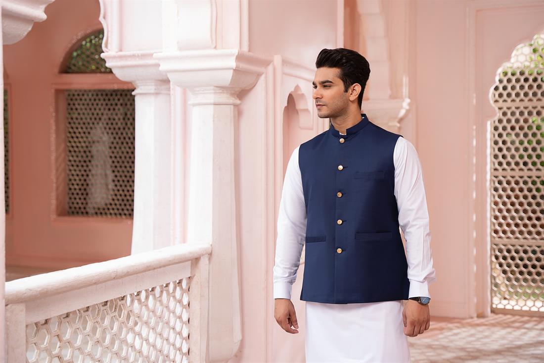 Navy Suit Waistcoat