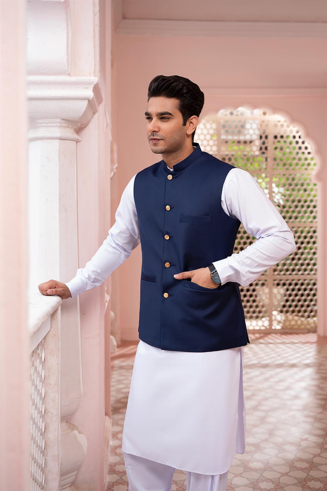 Navy Suit Waistcoat