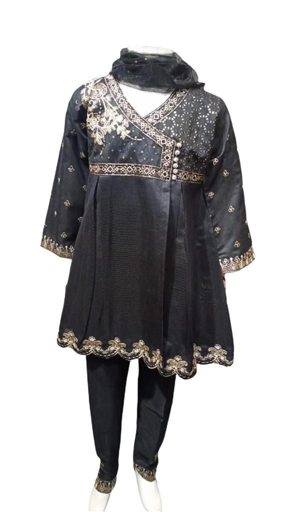 Black Girls 3 Piece Suit