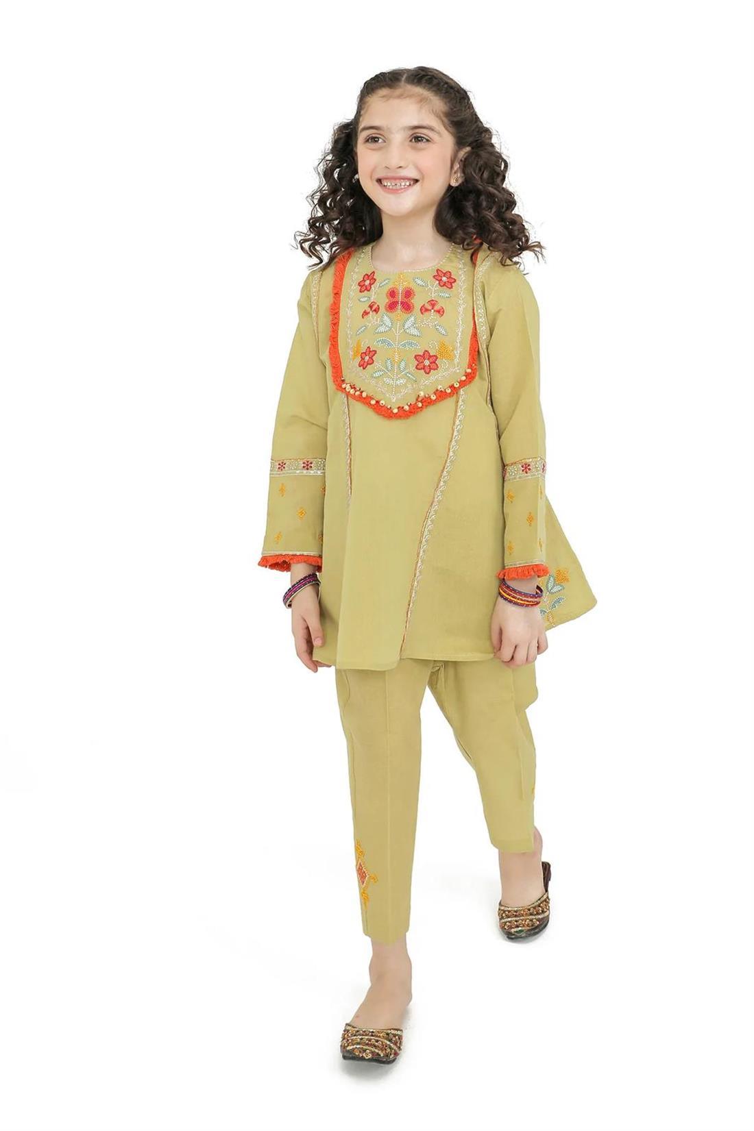 Lime Green Girls 3 Piece Suit