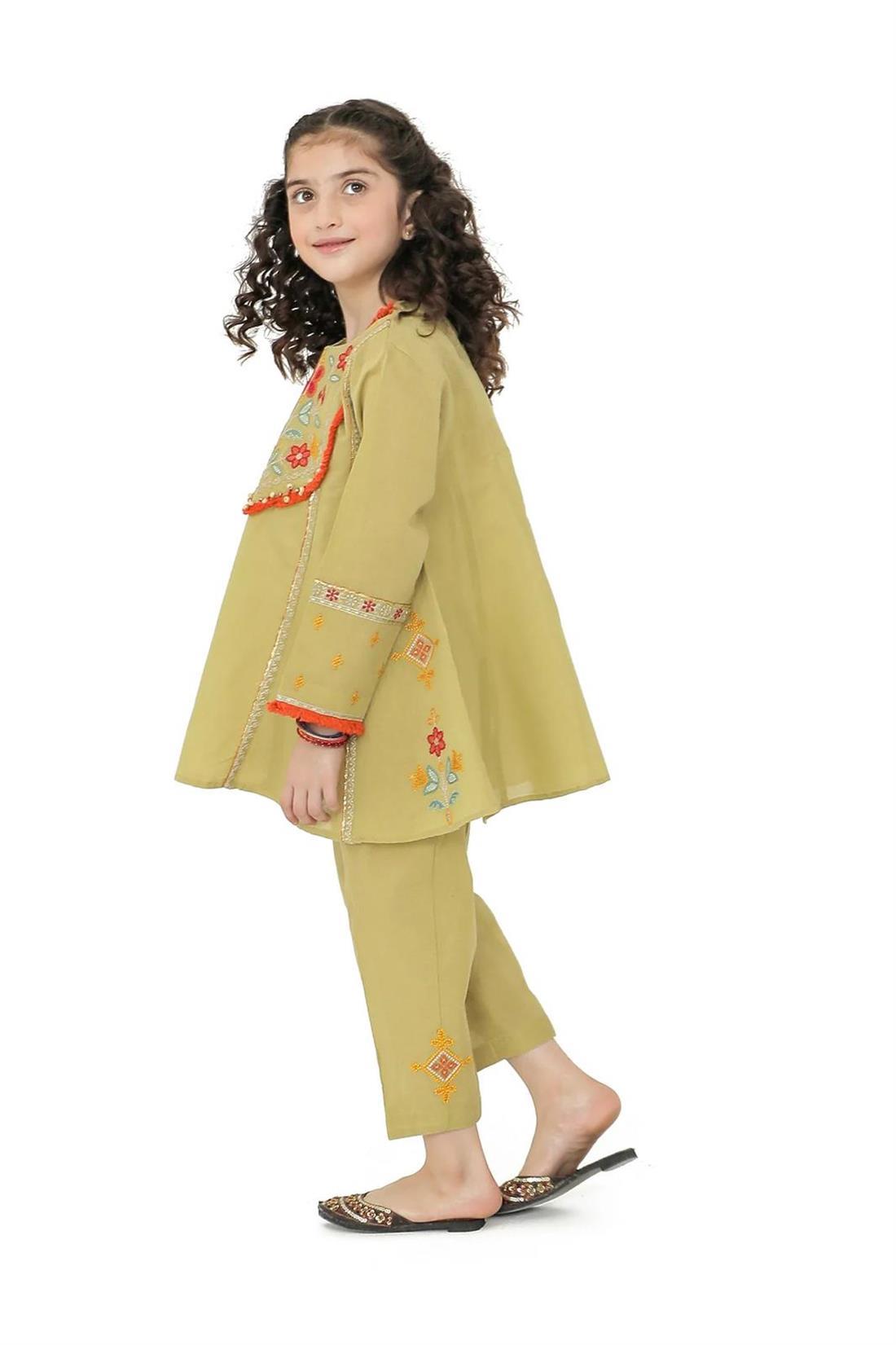 Lime Green Girls 3 Piece Suit