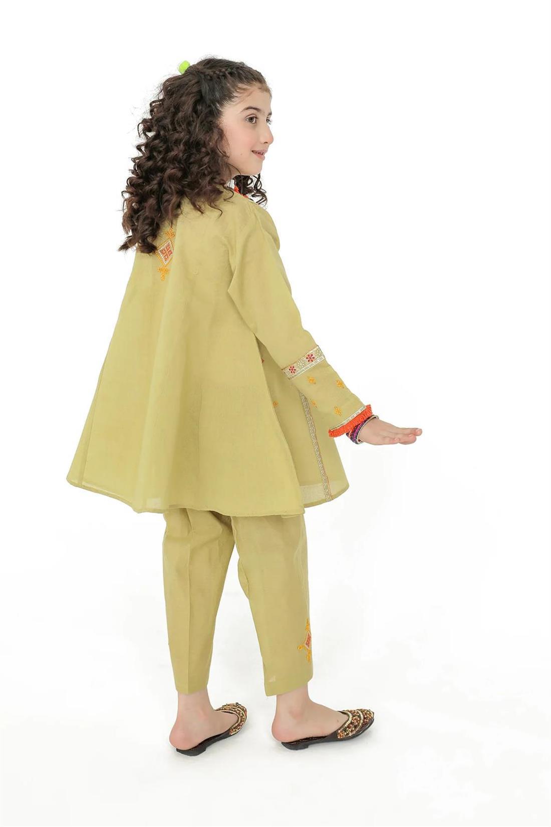Lime Green Girls 3 Piece Suit