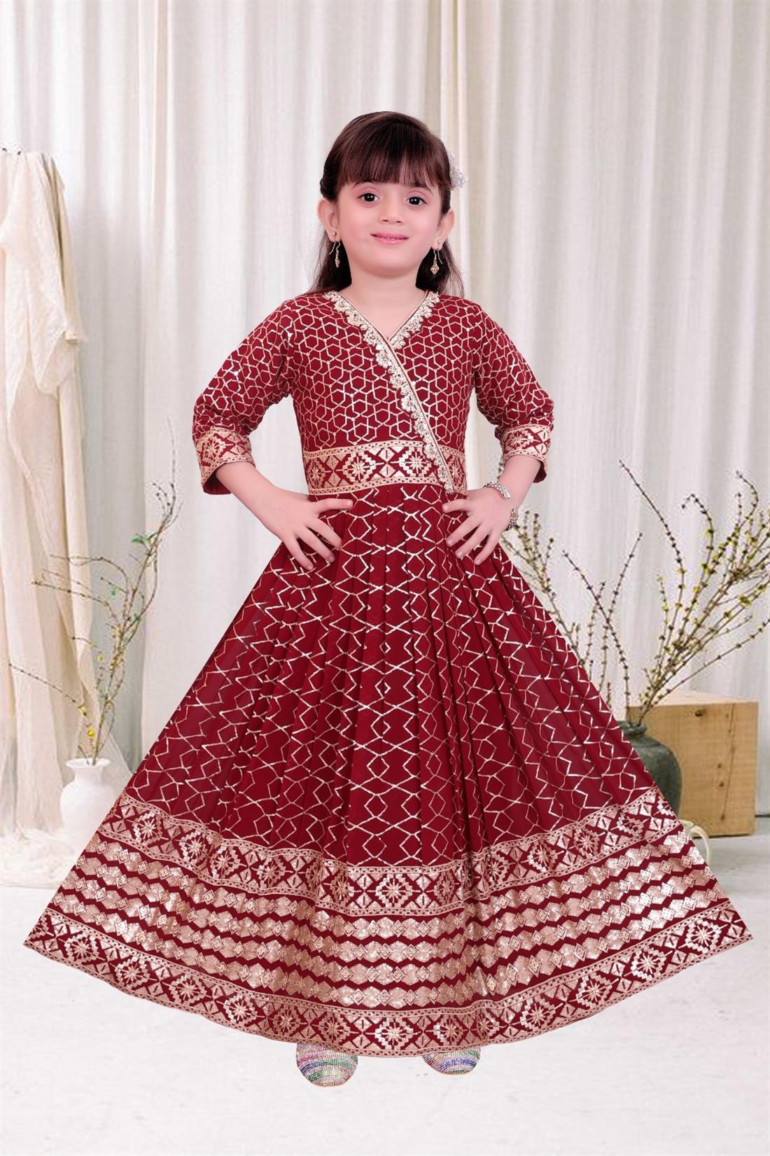 Maroon 3 Piece Kids Suit