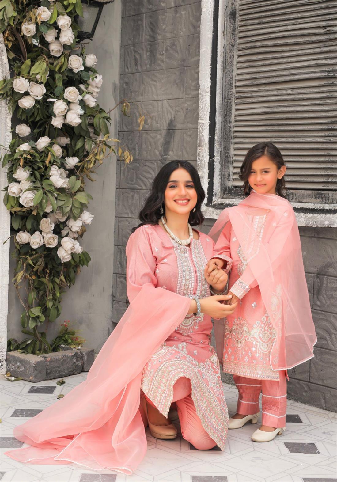 Pink Girls 3 Piece Suit