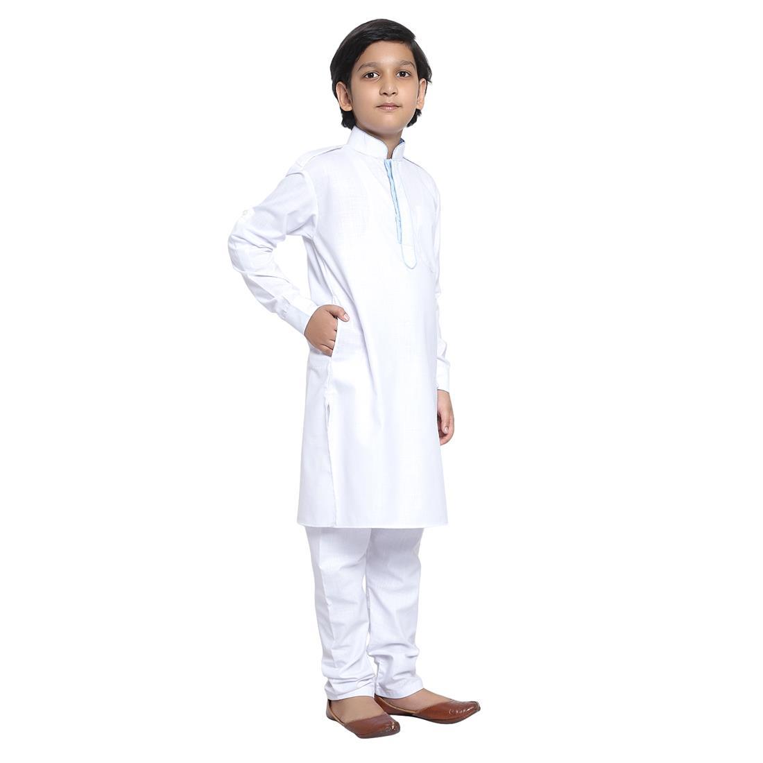 White Mens Salwar Kameez